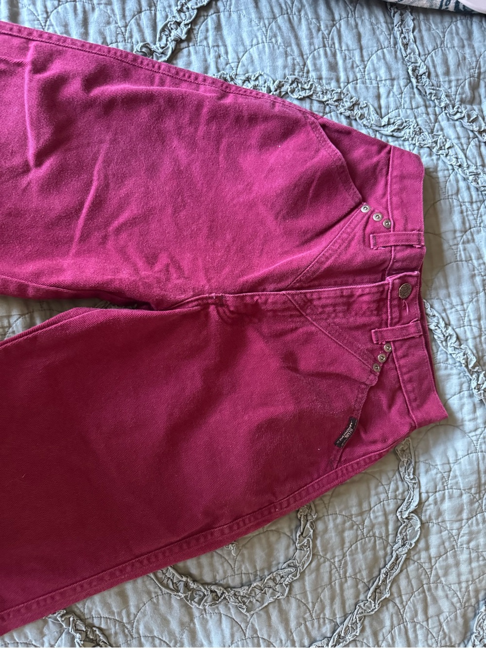 Vintage Bacca Sportswear High-Waisted Pants- rare magenta color